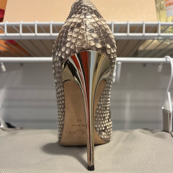 Jimmy Choo Snake Skin Heels Size 40 - Picture 3 of 7